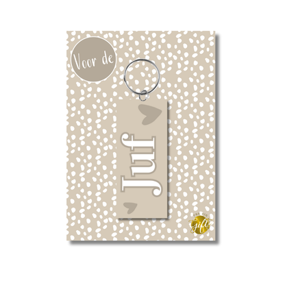 The Big Gifts: sleutelhanger - Juf