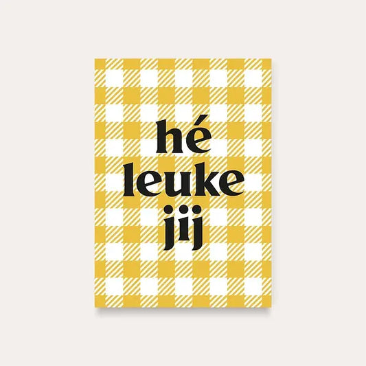 Dequ: kaart a6 - hé leuke jij