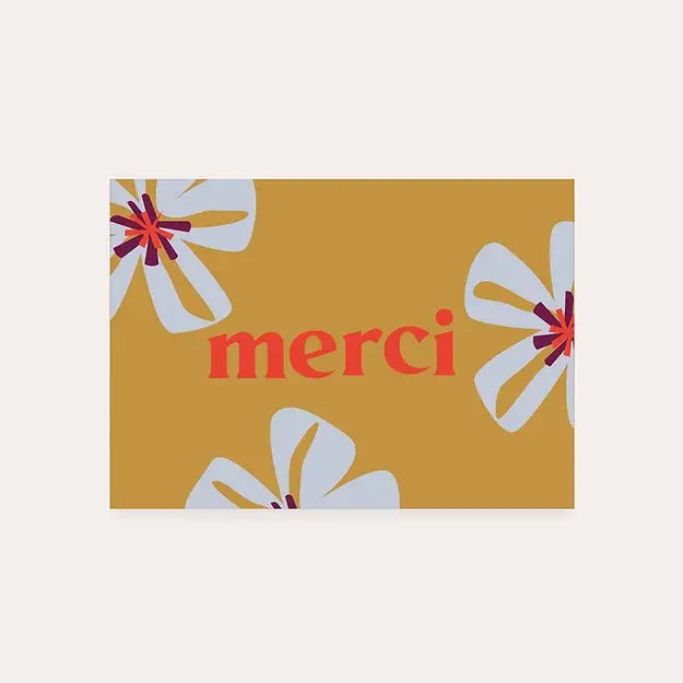 Dequ: kaart a6 - merci