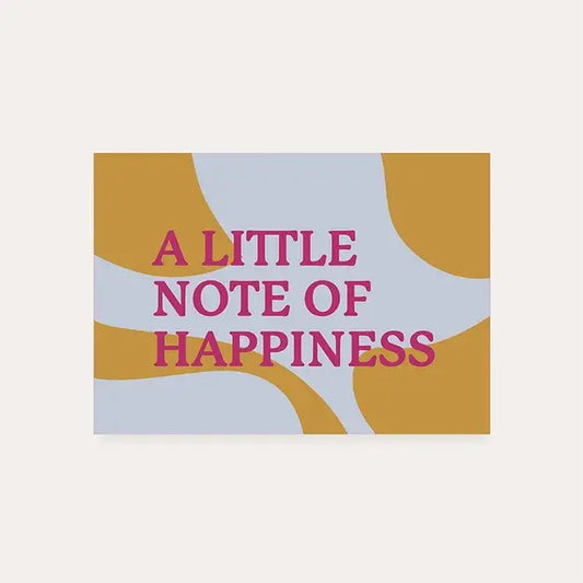 Dequ: kaart a6 - A little note of happiness
