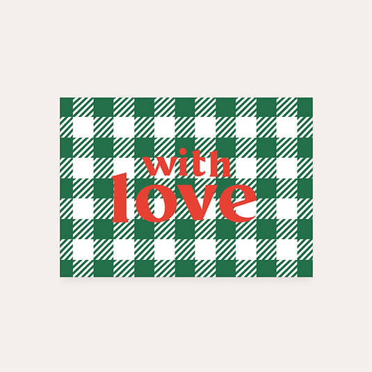 Dequ: kaart a6 - with love