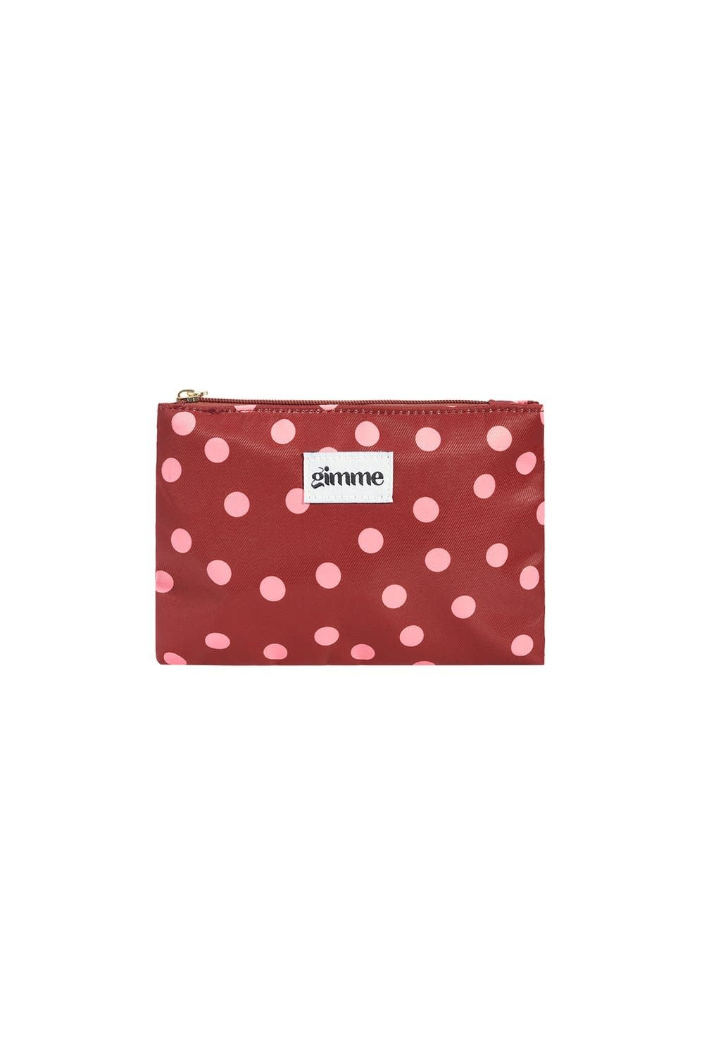 Yehwang: ritstas - stippen roze op burgundy
