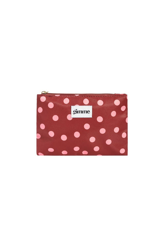 Yehwang: ritstas - stippen roze op burgundy