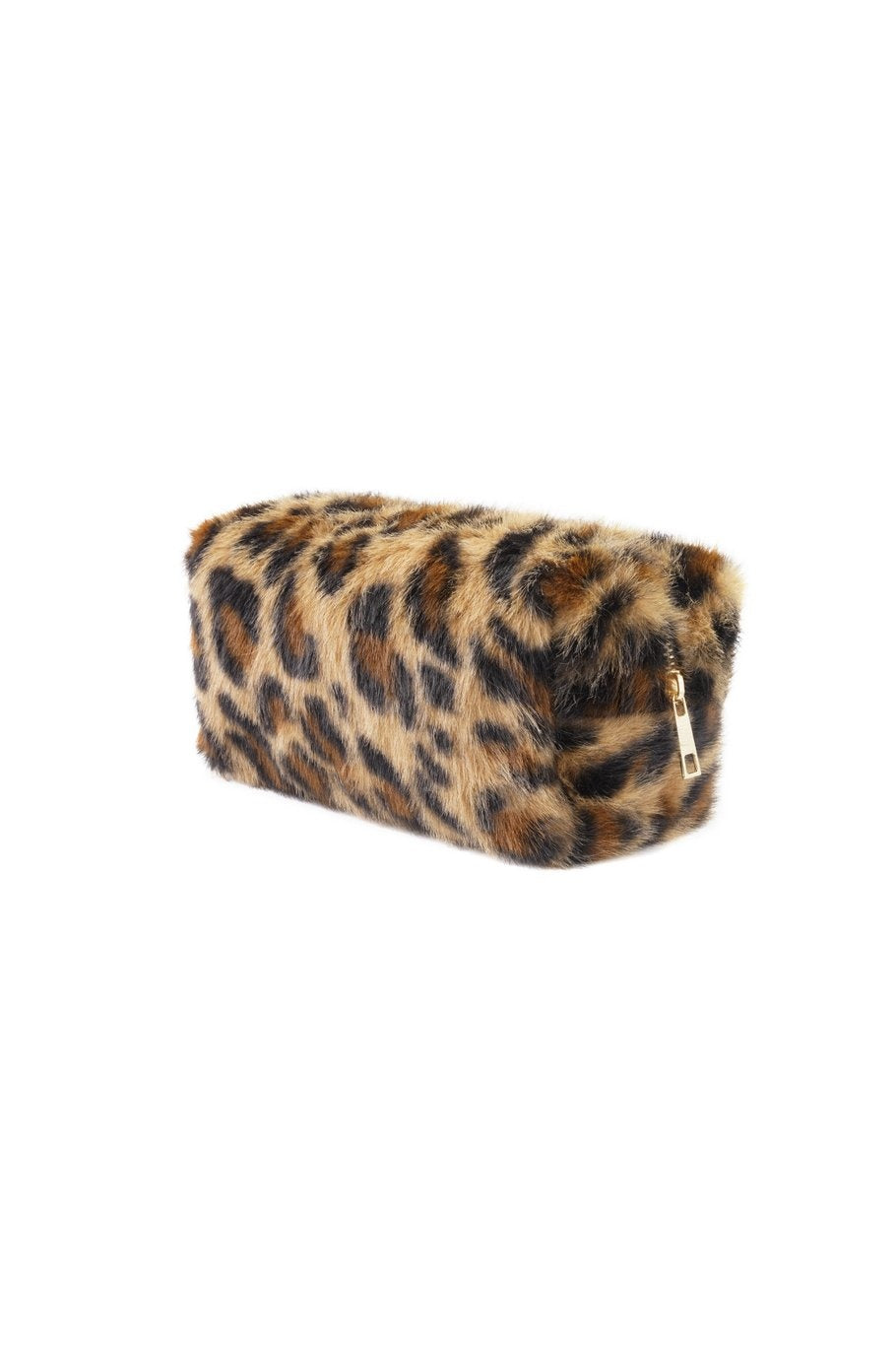 Yehwang: make-up tas zachte luipaard - grijs