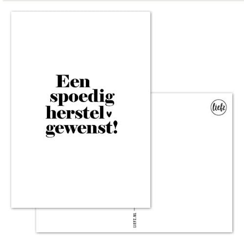 Liefz: Kaart | Een spoedig herstel gewenst
