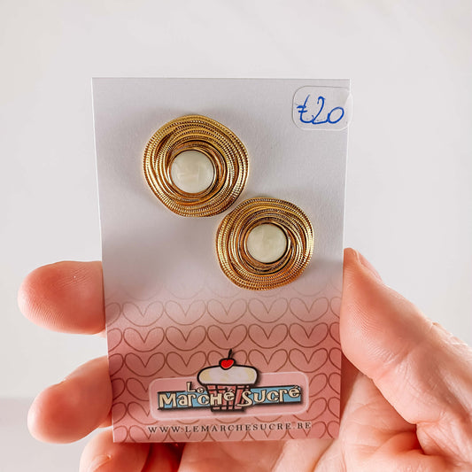 Le marché sucré: oorbellen - goud