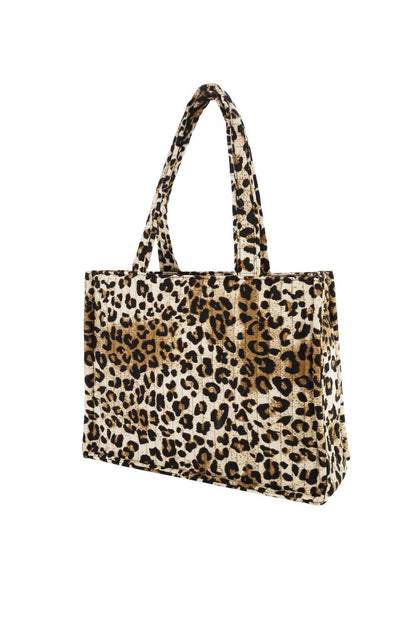 Yehwang: handtas tatebag katoen - luipaardprint