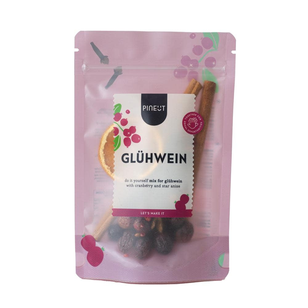 Pineut: Winterdrank pouchbag Glühwein red BIO