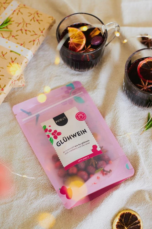 Pineut: Winterdrank pouchbag Glühwein red BIO