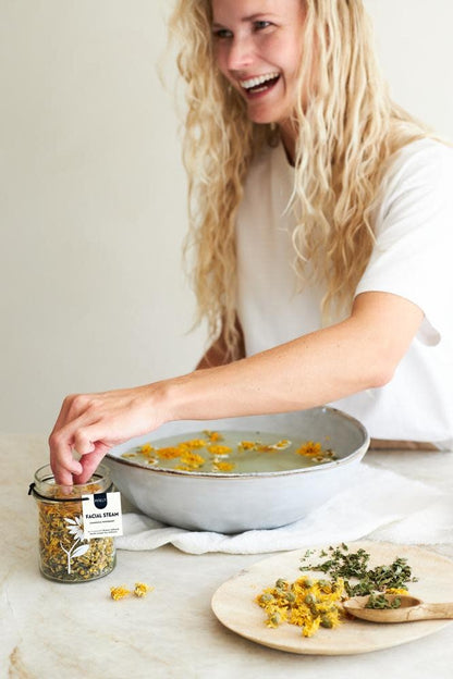 Pineut: facial steam - kamille en pepermunt