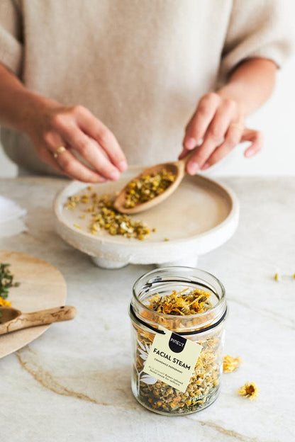 Pineut: facial steam - kamille en pepermunt