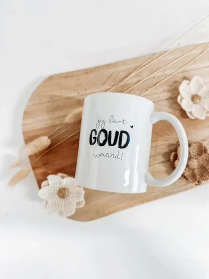 Winkeltje van Anne: Mok | Jij bent goud waard