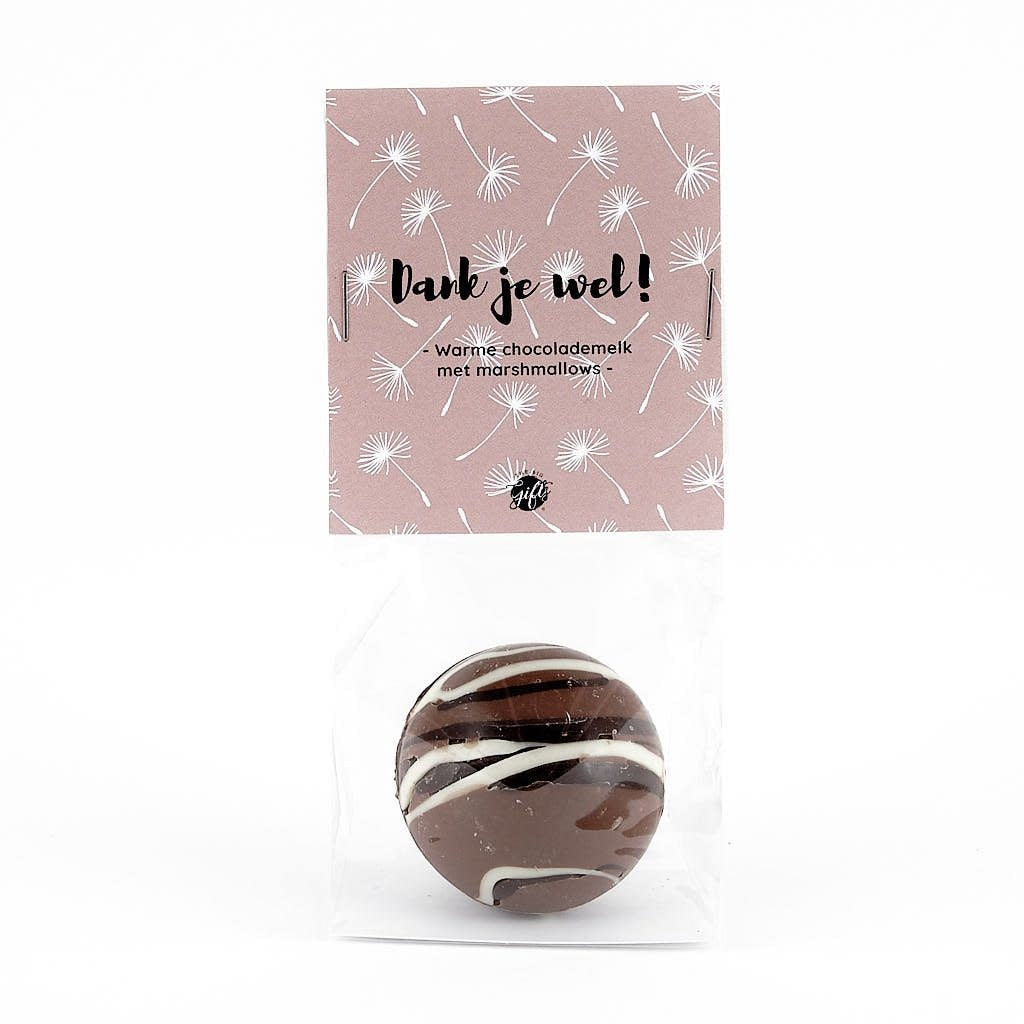The big gifts: Chocolate bomb with marshmallows - Dank je wel