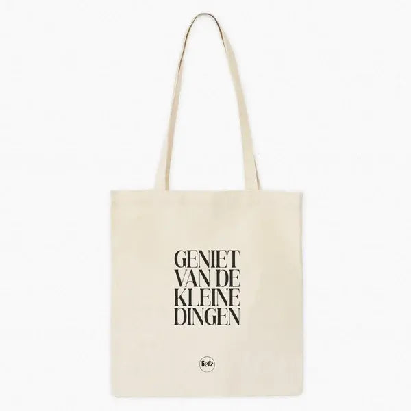 Liefz: Katoenen tas | Geniet van de kleine dingen