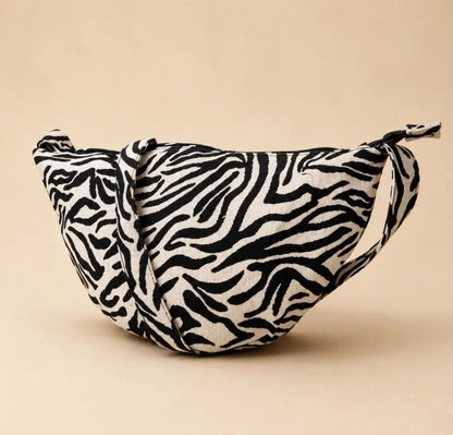 Iris schoudertas | zebraprint