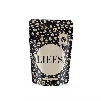 The big gifts: Bodyscrub - Liefs (zwart/beige versie)