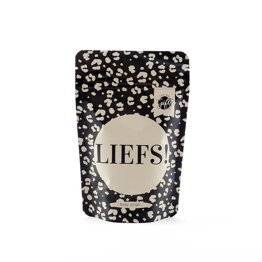 The big gifts: Bodyscrub - Liefs (zwart/beige versie)