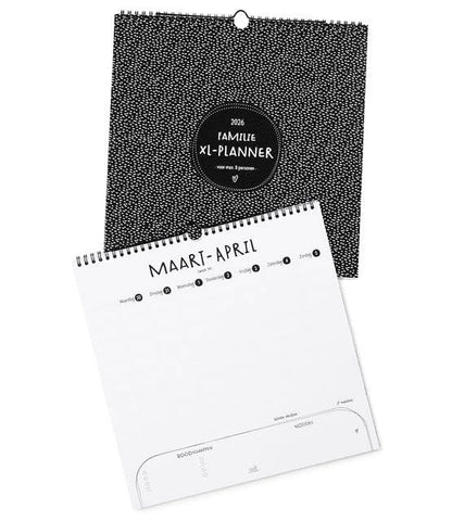 Zoedt: XL Familieplanner 2026 - extra grote planner voor gezinnen - 6 tot 8 personen