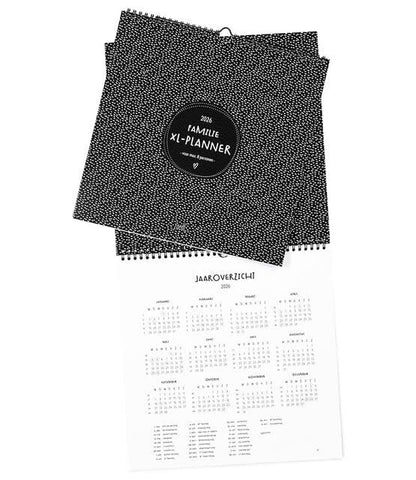 Zoedt: XL Familieplanner 2026 - extra grote planner voor gezinnen - 6 tot 8 personen
