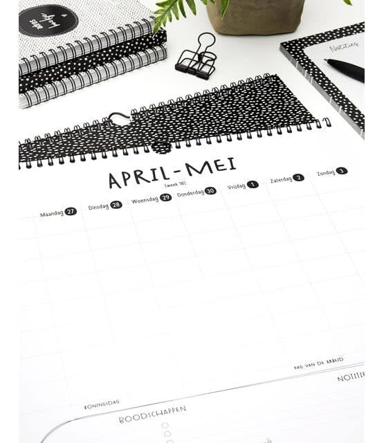 Zoedt: XL Familieplanner 2026 - extra grote planner voor gezinnen - 6 tot 8 personen