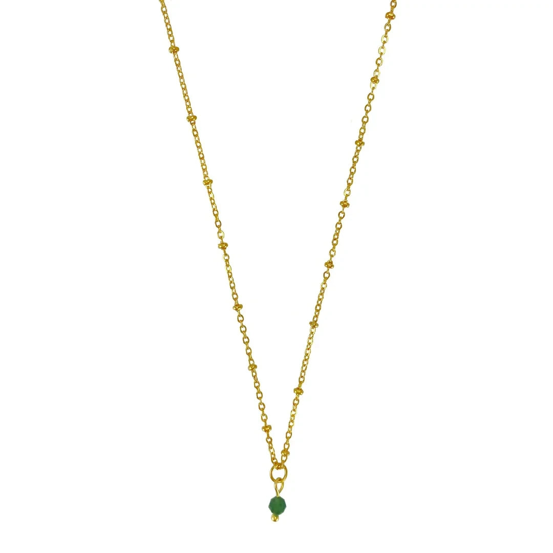 Gouden geboortesteen ketting • een persoonlijk cadeau met betekenis
