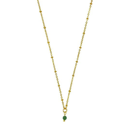 Gouden geboortesteen ketting • een persoonlijk cadeau met betekenis