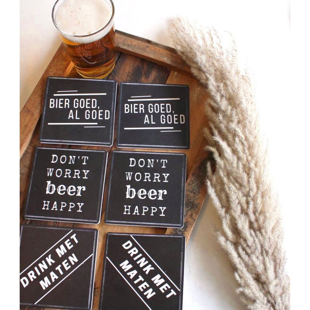 The big gifts: Onderzetters 6 stuks - Bier