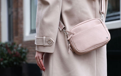 I'm dutch: Handtas - Vintage pink schoudertas Fira