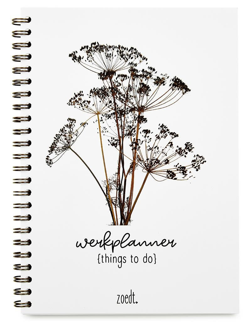 zoedt: Planner things to do met droogbloemen in A5 formaat