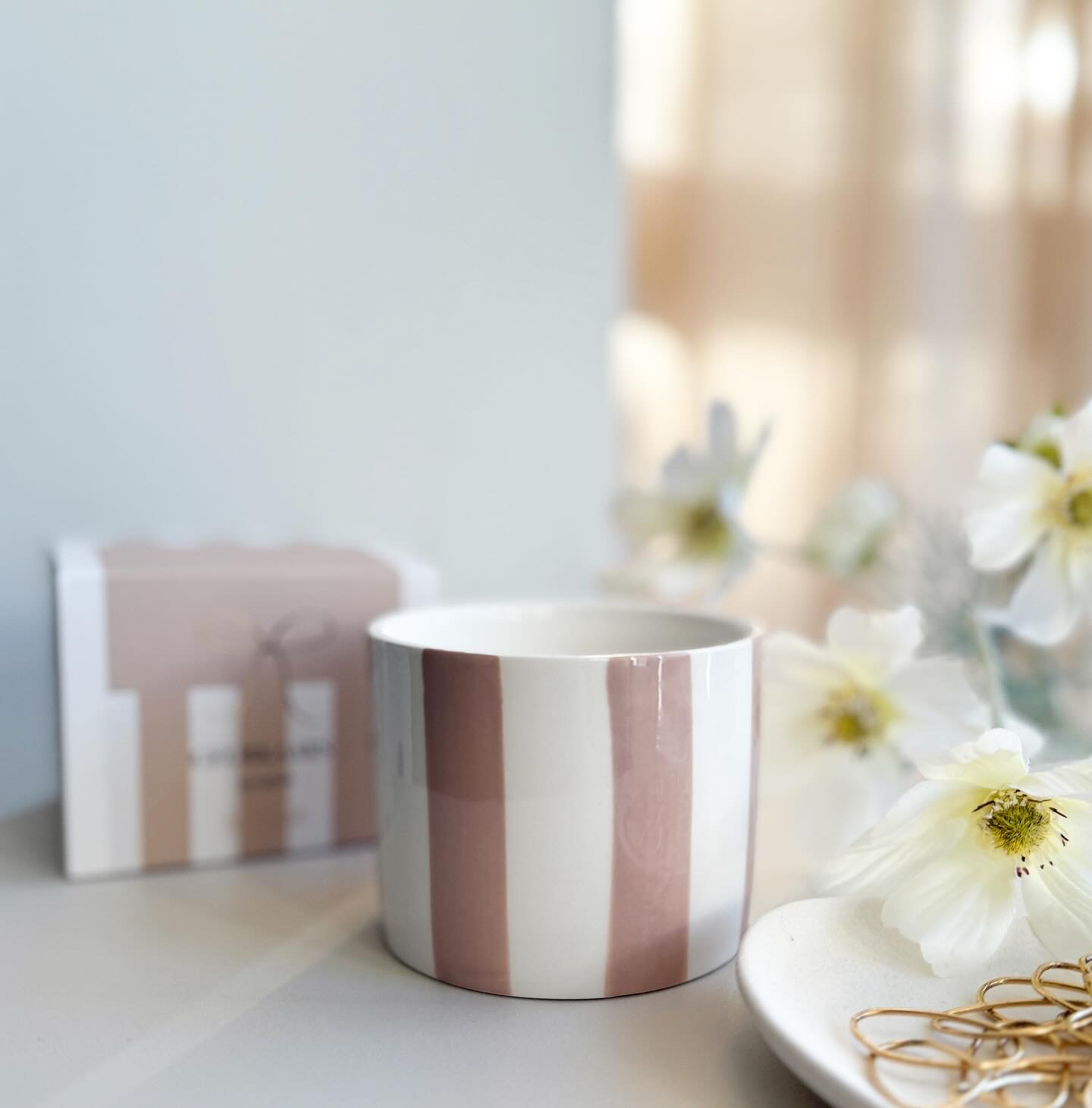 Stationery & gift: Geurkaars | Keramiek Beige