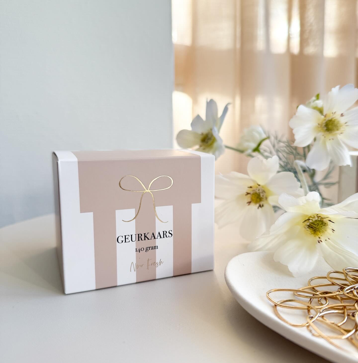 Stationery & gift: Geurkaars | Keramiek Beige