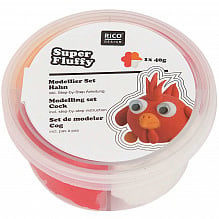 Rico design: Super fluffy grappige diertjes haan