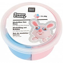 Rico design: Super fluffy grappige diertjes haas
