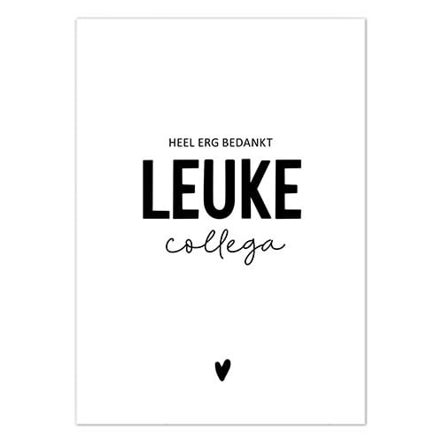 Liefz: kaart a6 - heel erg bedankt leuke collega