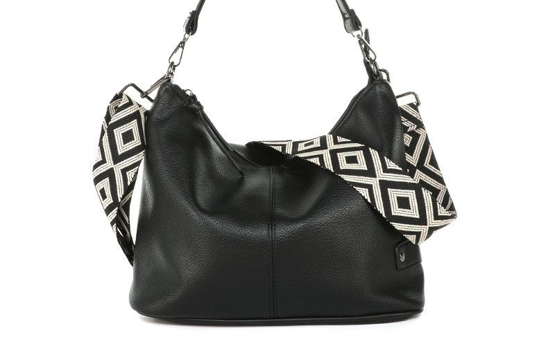 I'm dutch: Handtas - Black schoudertas Elvy