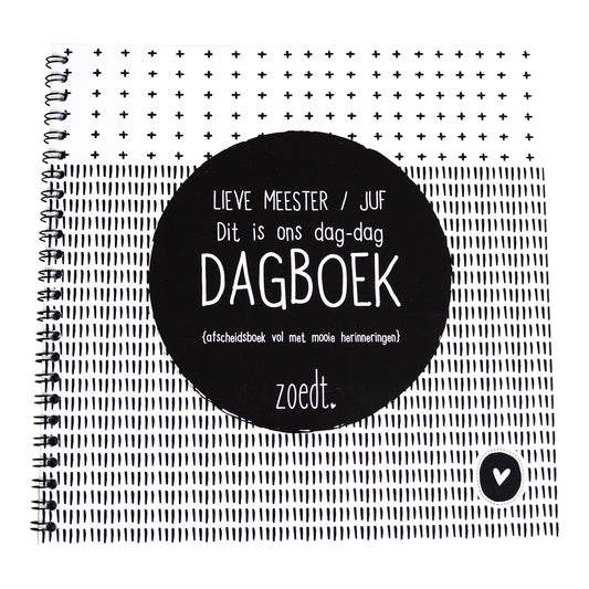 zoedt: dag dagboek afscheidsboekje voor juffen en meesters