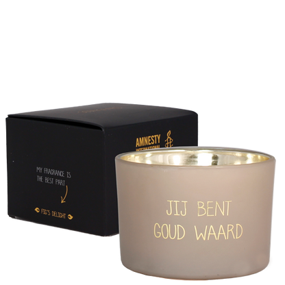 My Flame: Soja kaars - Jij bent goud waard