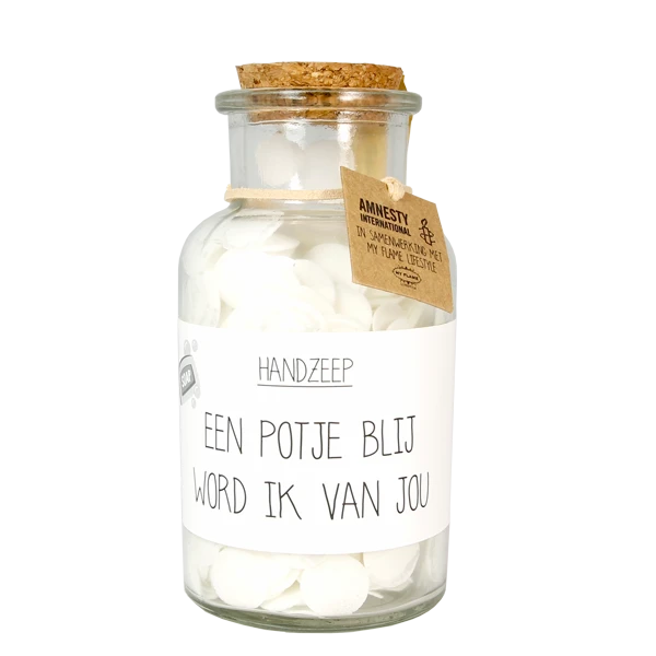 My Flame: HANDZEEP - EEN POTJE BLIJ WORD IK VAN JOU - GEUR: FRESH COTTON