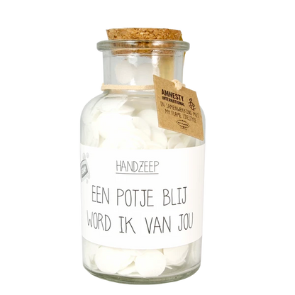 My Flame: HANDZEEP - EEN POTJE BLIJ WORD IK VAN JOU - GEUR: FRESH COTTON