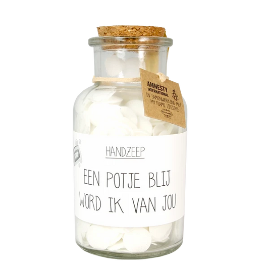 My Flame: HANDZEEP - EEN POTJE BLIJ WORD IK VAN JOU - GEUR: FRESH COTTON