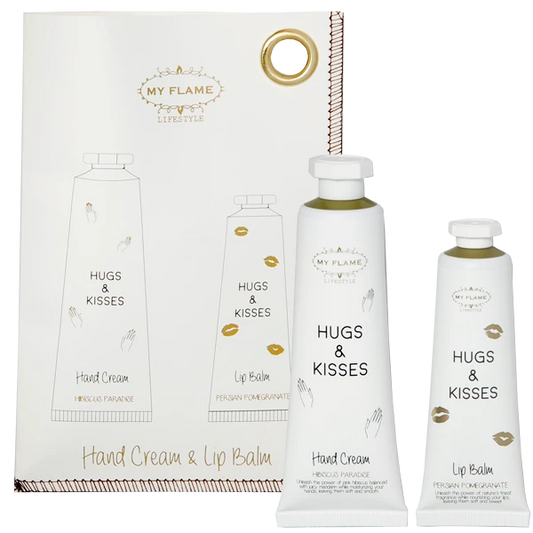 My Flame: GIFT BAG - LIPPENBALSEM EN HANDCRÈME - HUGS & KISSES