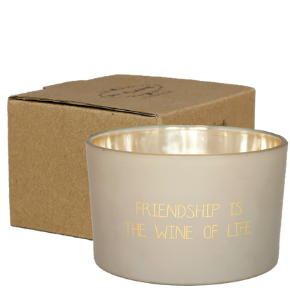 My Flame: SOJAKAARS MAT - FRIENDSHIP IS THE WINE OF LIFE - GEUR: FIG'S DELIGHT
