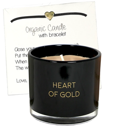 My flame: GEURKAARS MET WENS-ARMBAND - HEART OF GOLD
