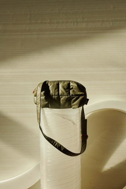 Tinne +Mia: Cilou • puffy belt bag • caper