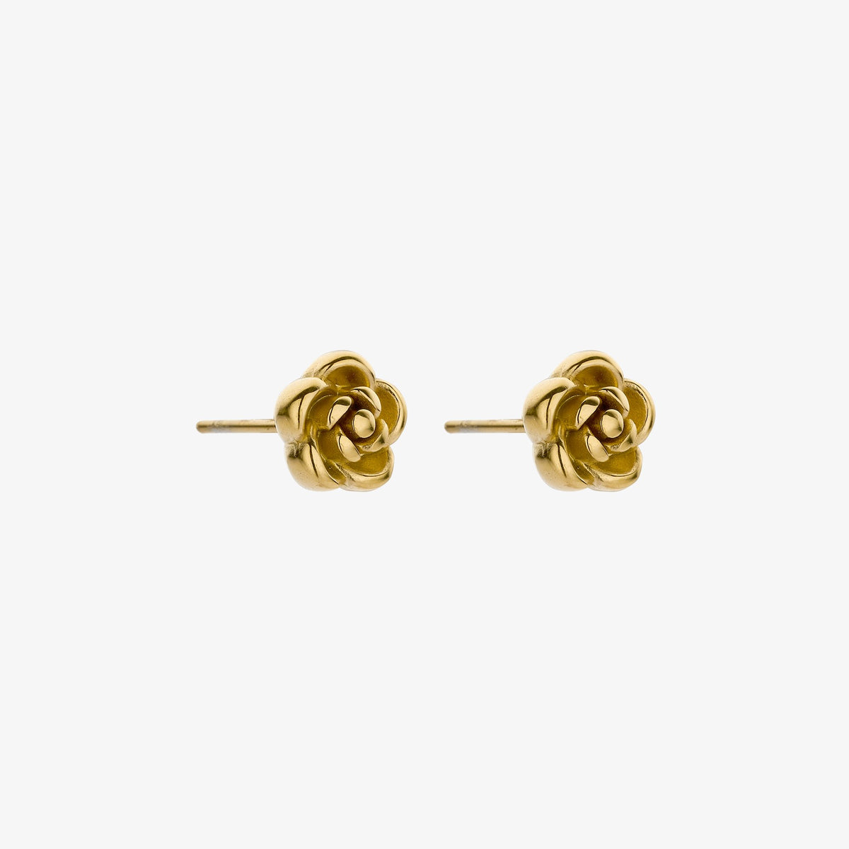 Roosje oorbellen - goud