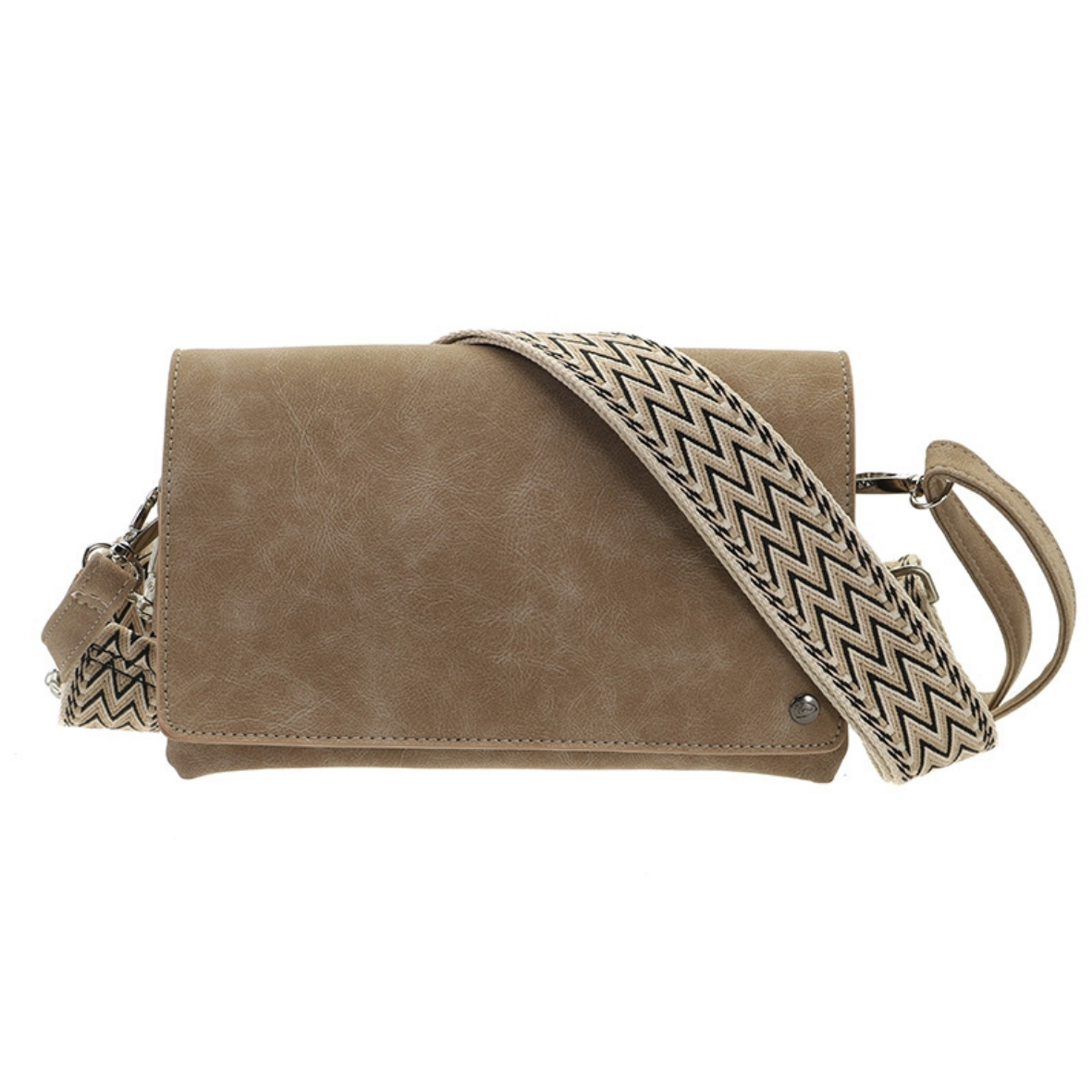 I'm dutch: Handtas - Montoro crossbody/schoudertasje - taupe