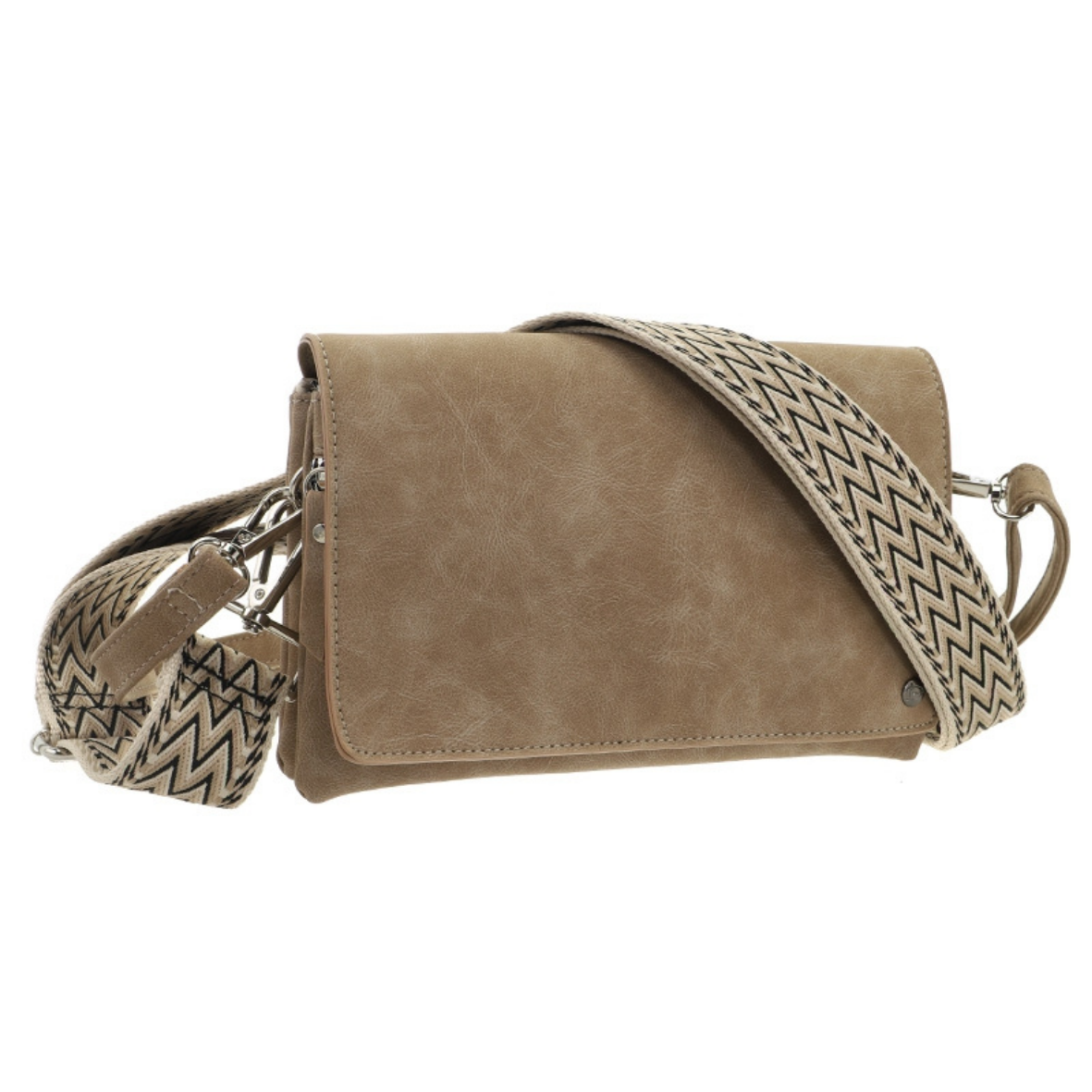 I'm dutch: Handtas - Montoro crossbody/schoudertasje - taupe