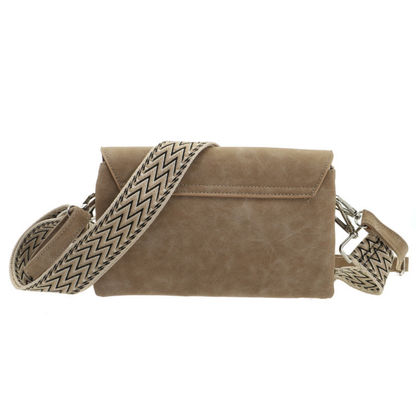 I'm dutch: Handtas - Montoro crossbody/schoudertasje - taupe
