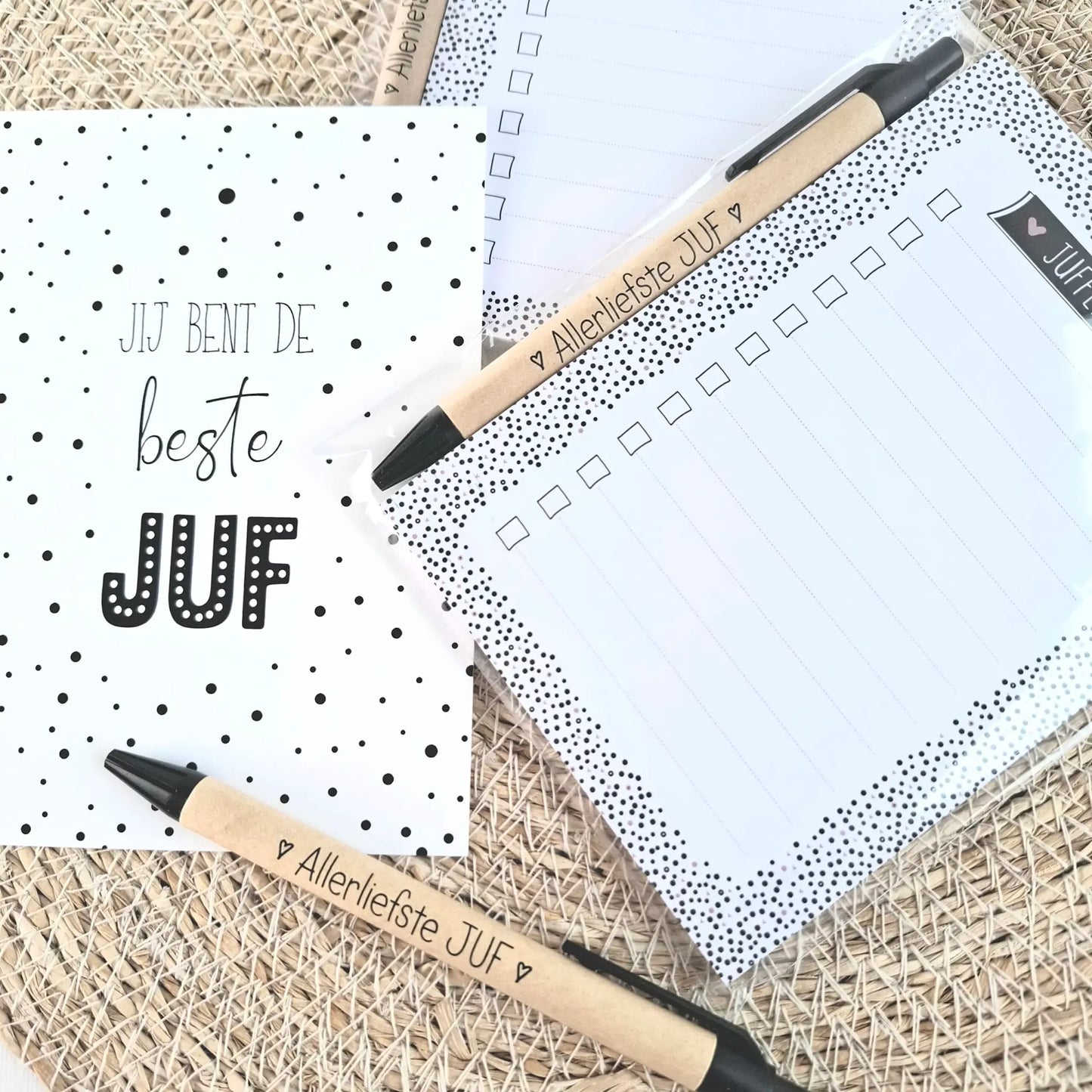 Liefs van Cindy: Notitblok set - JUF