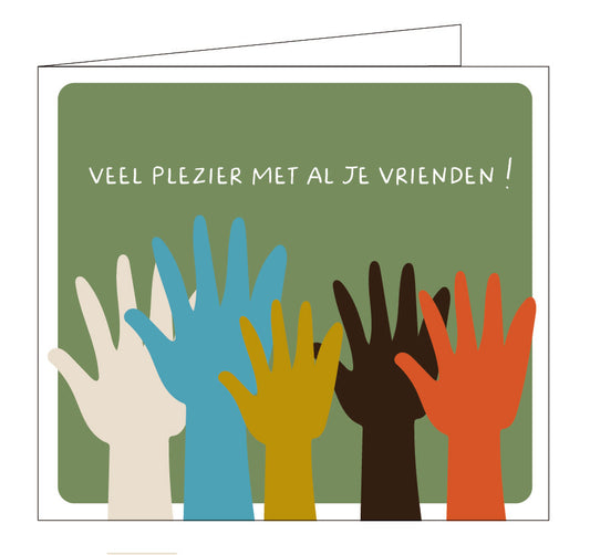 Hil Claesen: kaart - veel plezier met al je vrienden